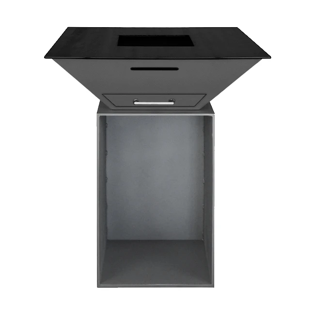 Feuerschale Plancha BlackBull BigQube M Wood – Bild 2