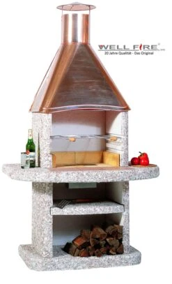 Grillkamin Wellfire AVANTA Mit Kupferhaube