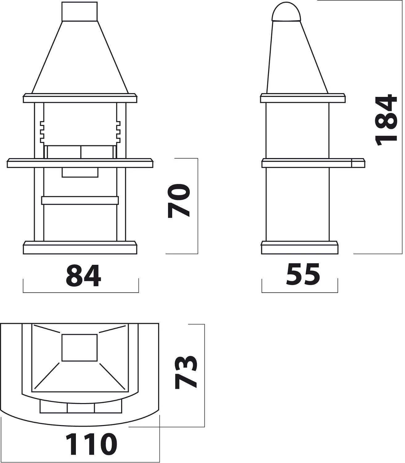 Grillkamin Wellfire NOVERA Mit Edelstahlhaube - Image 3