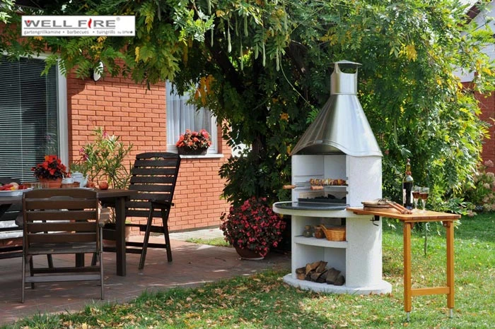 Grillkamin Wellfire DIORA Mit Edelstahlhaube - Image 4