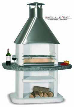 Grillkamin Wellfire ARDEA Mit Edelstahlhaube
