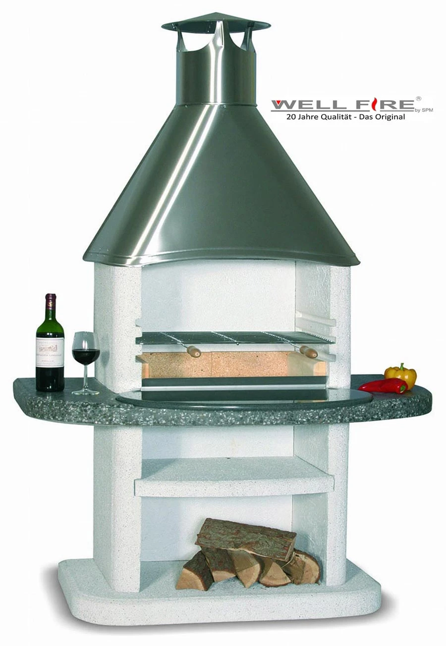 Grillkamin Wellfire ARDEA Mit Edelstahlhaube