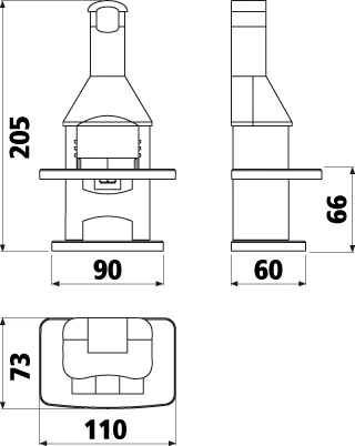 Grillkamin Wellfire NOVA Braun Mit Betonhaube Und Beistelltisch - Image 3