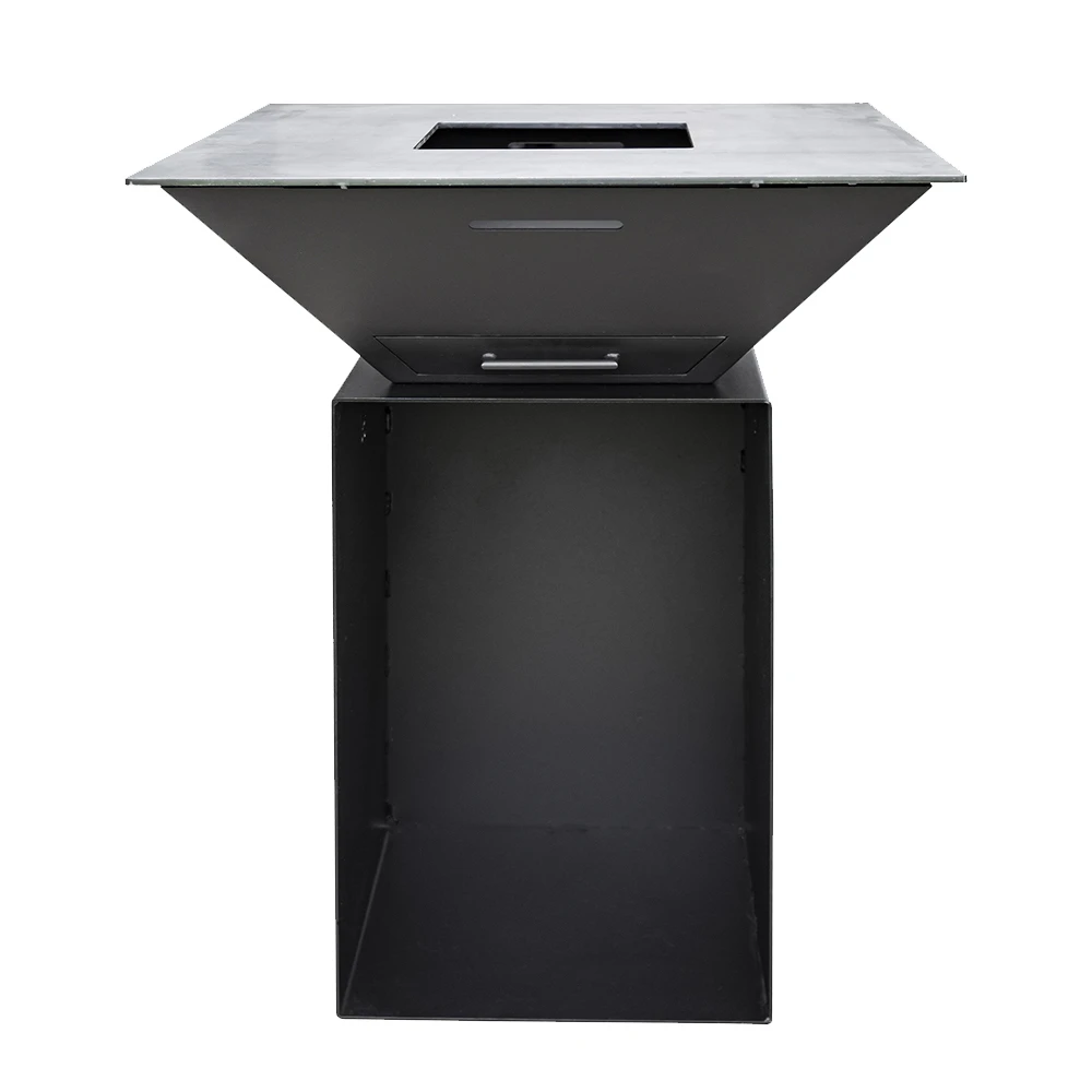 Feuerschale Plancha BlackBull BigQube M Wood – Bild 3