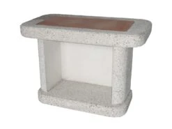 Beistelltisch Für Grillkamin SIESTA Weiß