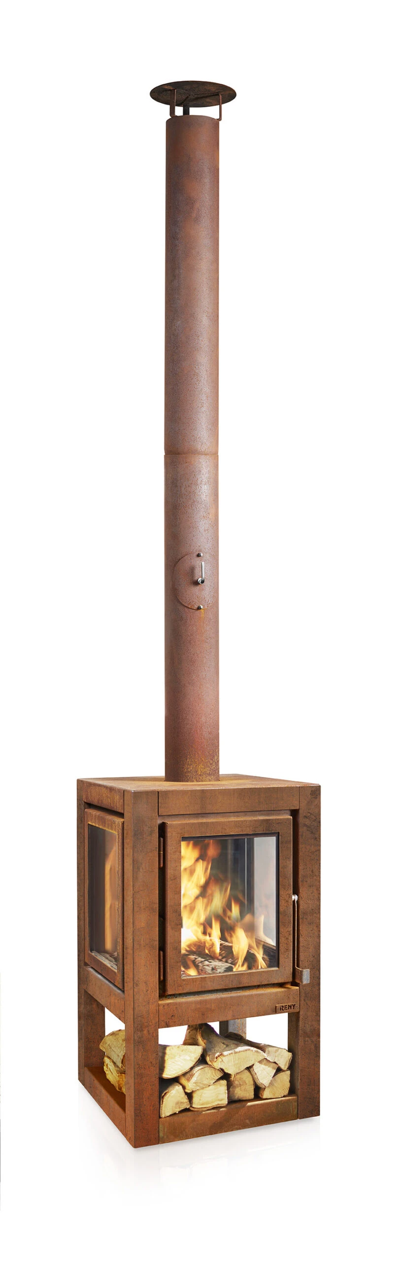 Terrassenkamin Cortenstahl RB73 QUARUBA XL MOBILE - Image 2