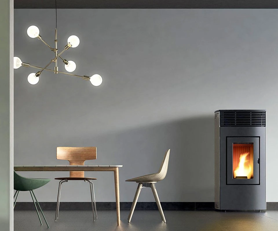 Pelletofen Wasserführend RED LOTO Metall Hydro, 16 KW - Image 4