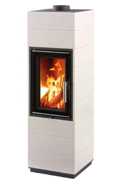 Kaminofen Leda CORNA Weiß Emalliert, 6 KW