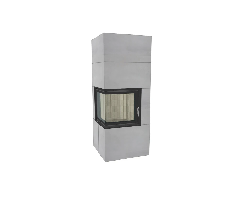 Brunner Kaminbausatz Systemkamin BSK 09 Eck Kamin Drehtür, 8 KW - Image 3