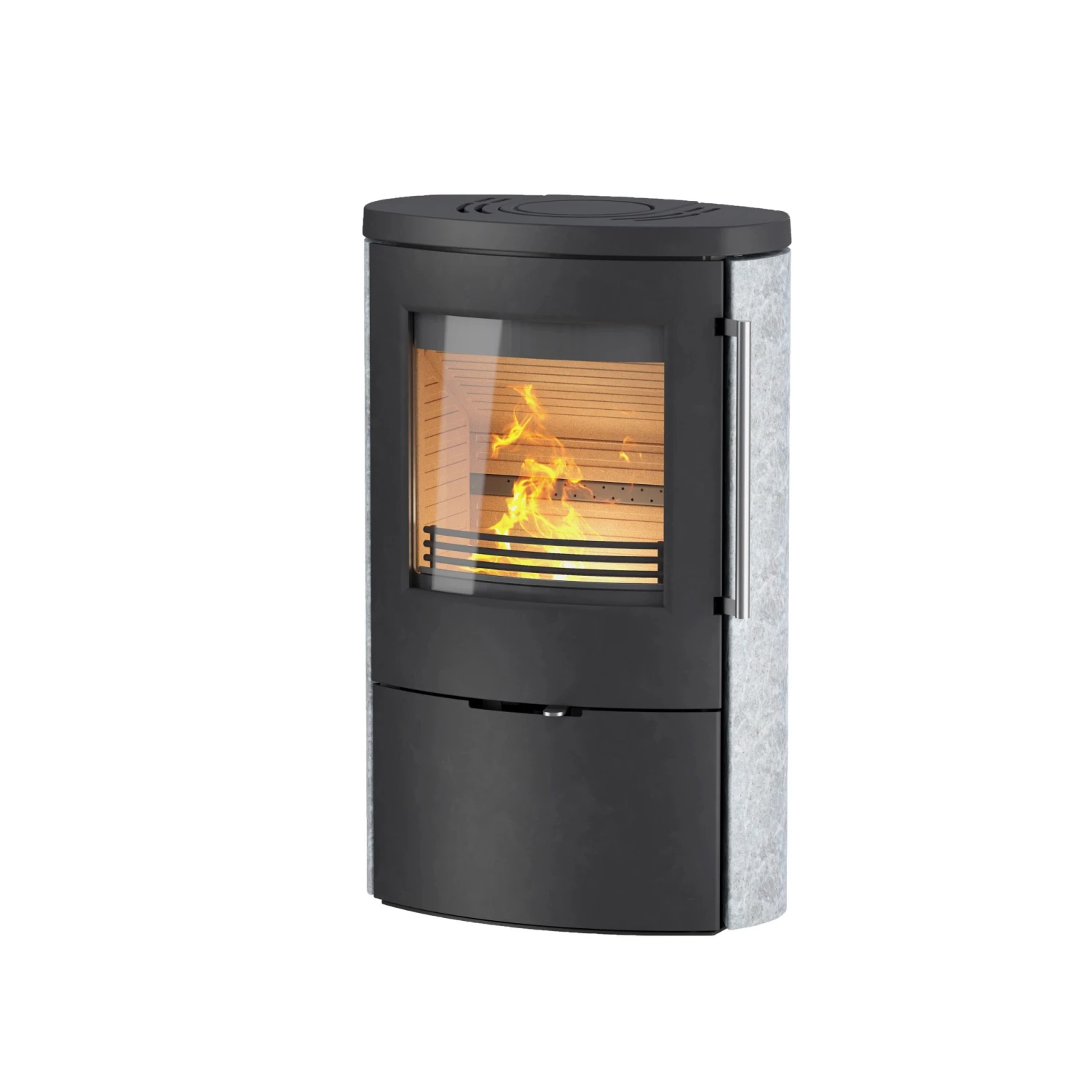 Kaminofen TermaTech TT80RLS Schwarz, 5,5 KW – Bild 3