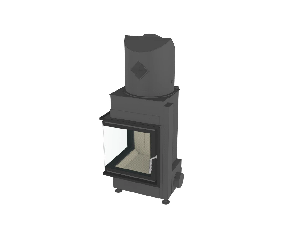 Kaminbausatz Brunner Systemkamin BSK 01 Eck Kamin Drehtür, 10 KW – Bild 10