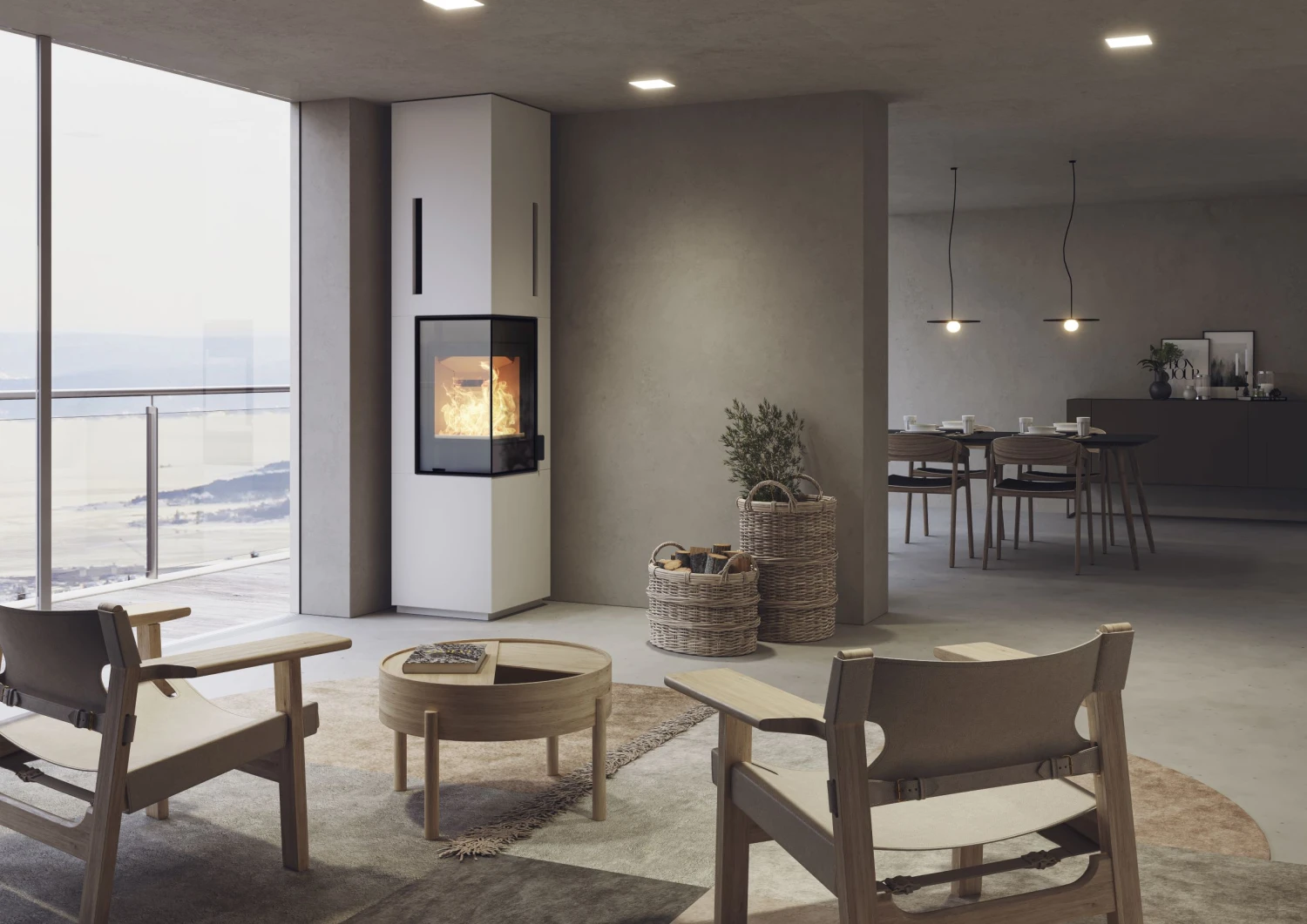 Kaminbausatz Nordpeis ODENSE Exclusive High, 6 KW - Image 2