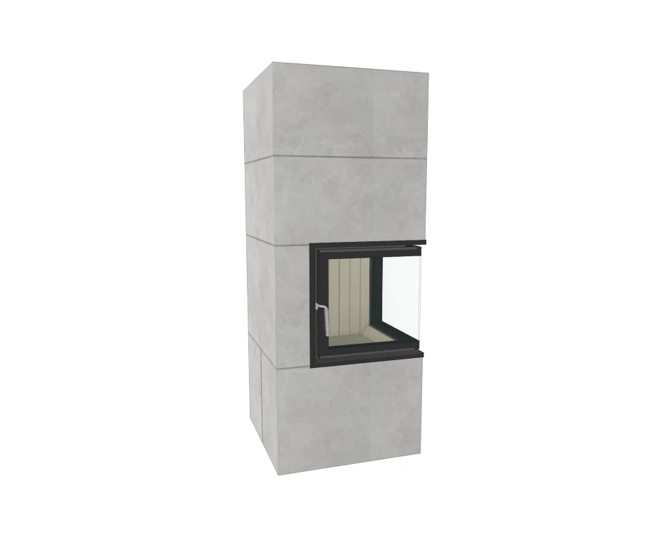 Brunner Kaminbausatz Systemkamin BSK 09 Eck Kamin Drehtür, 8 KW - Image 4