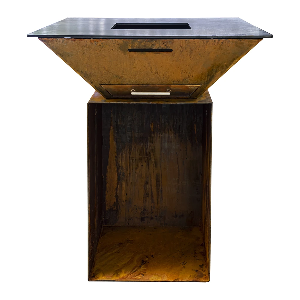 Feuerschale Plancha BlackBull BigQube M Wood – Bild 7