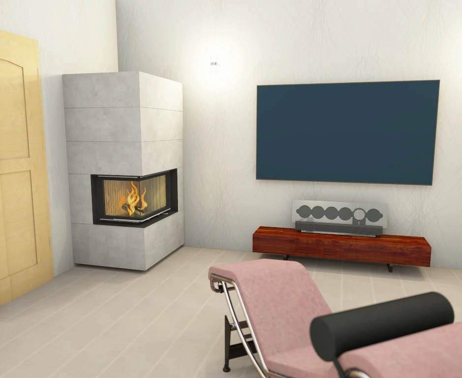 Kaminbausatz Brunner Systemkamin BSK 02 Eck Kamin Rechts Schiebetür, 11 KW – Bild 10