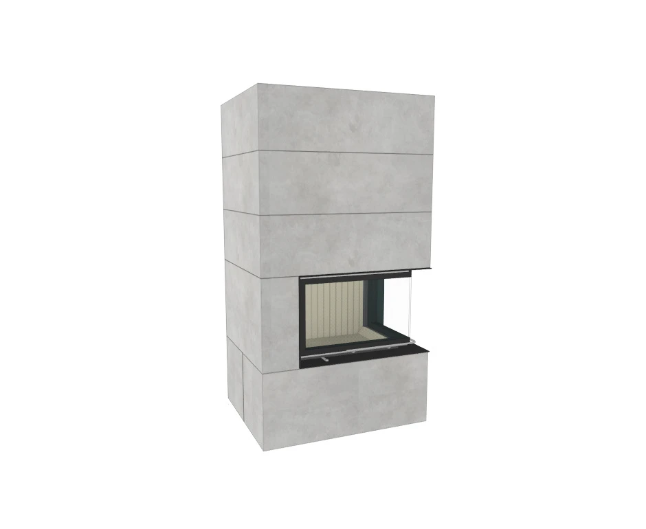 Kaminbausatz Brunner Systemkamin BSK 02 Eck Kamin Rechts Schiebetür, 11 KW – Bild 9