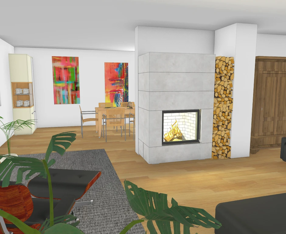 Kaminbausatz Brunner Systemkamin BSK 04 Stil Kamin Schiebetür, 10,5 KW – Bild 10