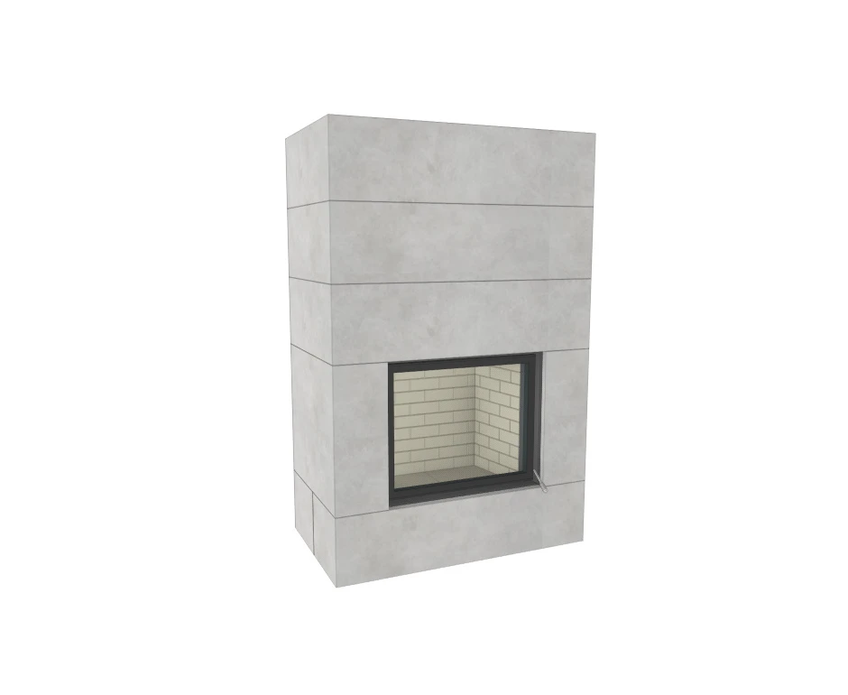 Kaminbausatz Brunner Systemkamin BSK 04 Stil Kamin Schiebetür, 10,5 KW – Bild 5