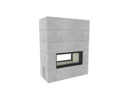 Kaminbausatz Brunner Systemkamin BSK 06 Architektur Kamin Tunnel, 14 KW