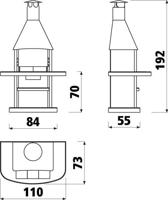 Grillkamin Wellfire AVANTA Mit Edelstahlhaube - Image 2