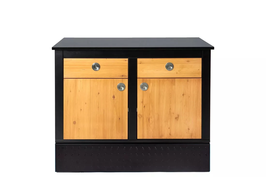 Der Merklinger Outdoor Modul "Vroni" (2 Schubladen + 2 Türen M. Ablage) - Image 3