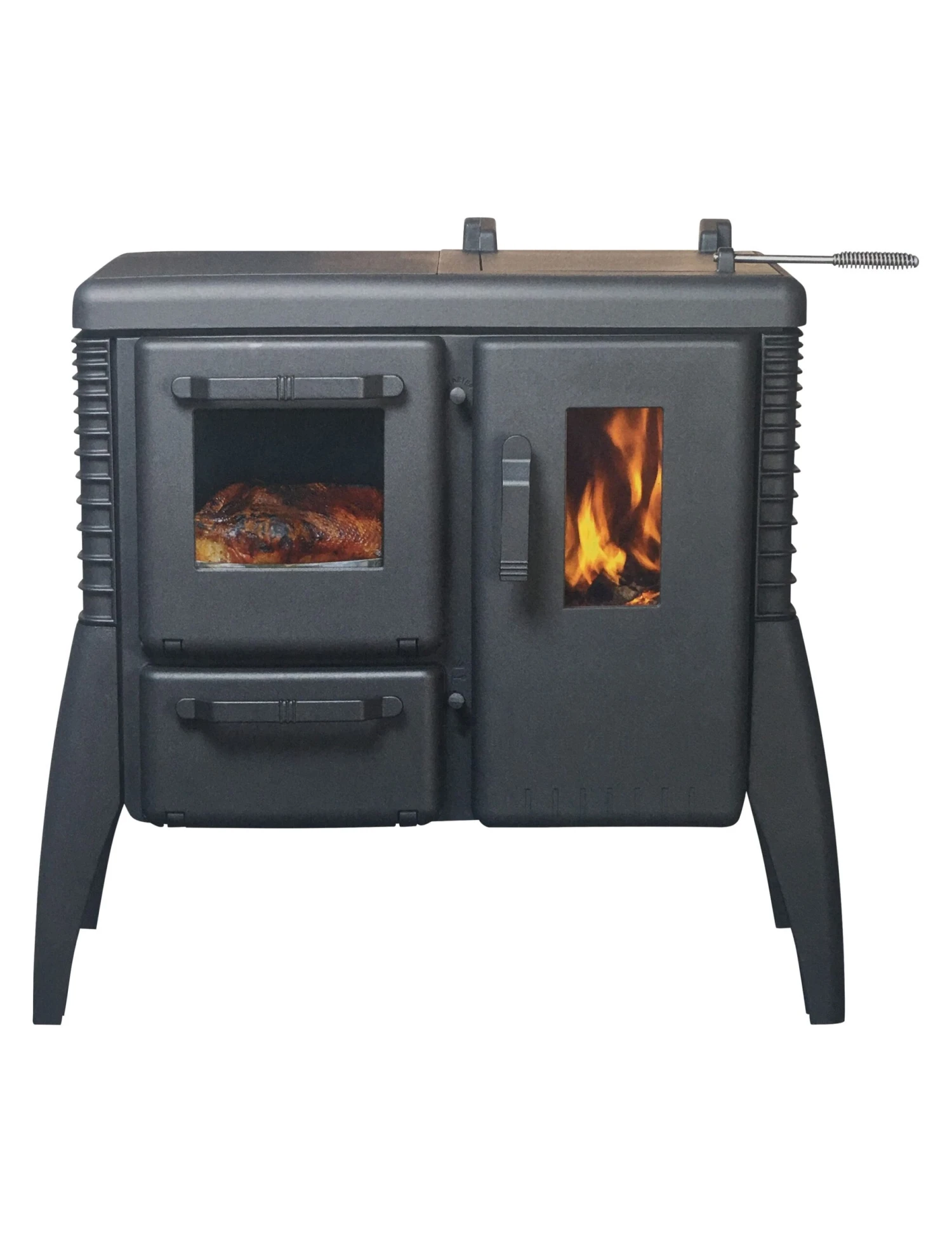 Iron Dog 06 Brunner Gussofen Holzherd, 7 KW - Image 2