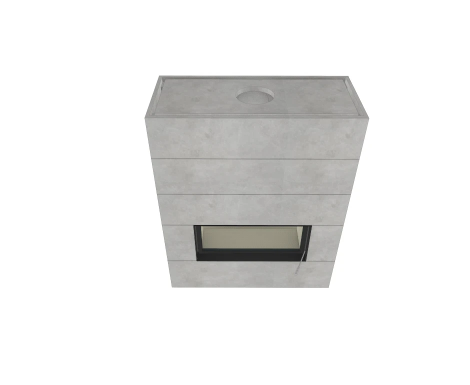 Kaminbausatz Brunner Systemkamin BSK 06 Architektur Kamin Tunnel, 14 KW – Bild 4